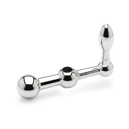 Otto Ganter Tri Ball Handle Steel, GN 10